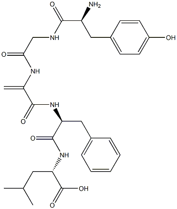 enkephalin, dehydro-Ala(3)-,81851-82-3,结构式