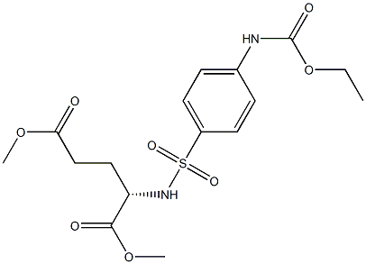 dimethyl (2S)-2-[[4-(ethoxycarbonylamino)phenyl]sulfonylamino]pentaned ioate|