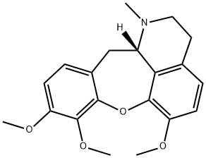 [12aS,(+)]-1,2,3,12aβ-Tetrahydro-1-methyl-6,8,9-trimethoxy-12H-[1]benzoxepino[2,3,4-ij]isoquinoline 结构式
