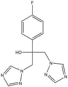 FLUCONAZOLE RELATED COMPOUND B (10 MG) (2-(4-FLUOROPHENYL)-1,3-BIS(1 H-1,2,4-TRIAZOL-1 -YL)-PROPAN-2-OL) Structure