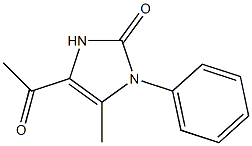 2H-Imidazol-2-one,4-acetyl-1,3-dihydro-5-methyl-1-phenyl-(9CI),819047-15-9,结构式