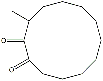 1,2-Cyclododecanedione,3-methyl-(9CI) 化学構造式