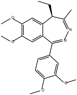DEXTOFISOPAM,(R)-(5R)-1-(3,4-DIMETHOXYPHENYL)-5-ETHYL-7,8-DIMETHOXY-4-METHYL-5H-2,3-BENZODIAZEPINE 结构式