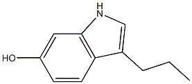 1H-Indol-6-ol,3-propyl-(9CI) Struktur