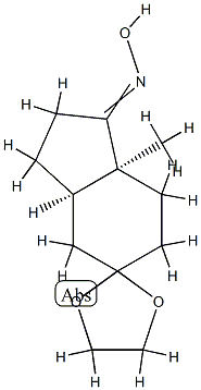 Spiro[1,3-dioxolane-2,5-[5H]inden]-1-one, octahydro-7a-methyl-, oxime, (3aR,7aS)- (9CI),820962-43-4,结构式