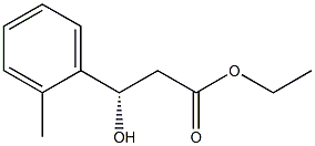 Benzenepropanoic acid, ba-hydroxy-2-methyl-, ethyl ester, (baS)- (9CI) Structure