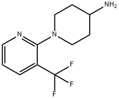 1-[3-(trifluoromethyl)pyridin-2-yl]piperidin-4-amine 化学構造式