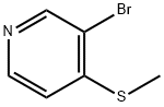 3-bromo-4-methylthio-pyridine 化学構造式