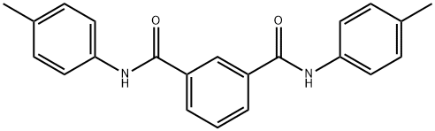 1-N,3-N-bis(4-methylphenyl)benzene-1,3-dicarboxamide 结构式