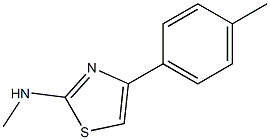 2-Thiazolamine,N-methyl-4-(4-methylphenyl)-(9CI) 化学構造式