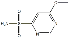 6-甲氧基嘧啶-4-磺酰胺 结构式