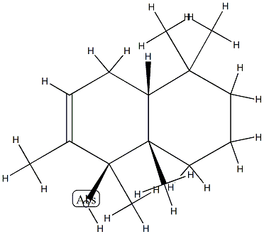 1-Naphthalenol,1,4,4a,5,6,7,8,8a-octahydro-1,2,5,5,8a-pentamethyl-,(1R,4aS,8aR)-rel-(9CI) 结构式