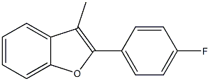 Benzofuran,2-(4-fluorophenyl)-3-methyl-(9CI) 化学構造式