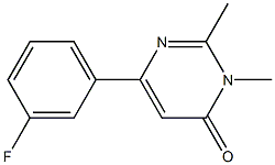4(3H)-Pyrimidinone,6-(3-fluorophenyl)-2,3-dimethyl-(9CI) 结构式