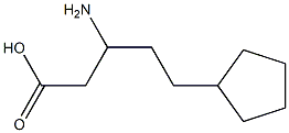 Cyclopentanepentanoic acid, -ba--amino- (9CI) Structure