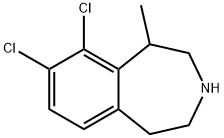 1H-?3-?Benzazepine, 8,?9-?dichloro-?2,?3,?4,?5-?tetrahydro-?1-?methyl- 结构式