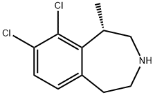 1H-?3-?Benzazepine, 8,?9-?dichloro-?2,?3,?4,?5-?tetrahydro-?1-?methyl-?, (1S)?- 结构式