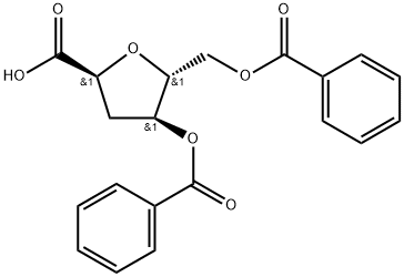 2,5-anhydro-4,6-di-O-benzoyl-3-deoxy-D-arabino-hexonic acid Structure