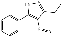 3-Ethyl-4-nitroso-5-phenyl-1H-pyrazole 化学構造式