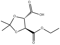 (4S,5S)-5-(乙氧羰基)-2,2-二甲基-1,3-二氧戊环-4-羧酸,824985-33-3,结构式