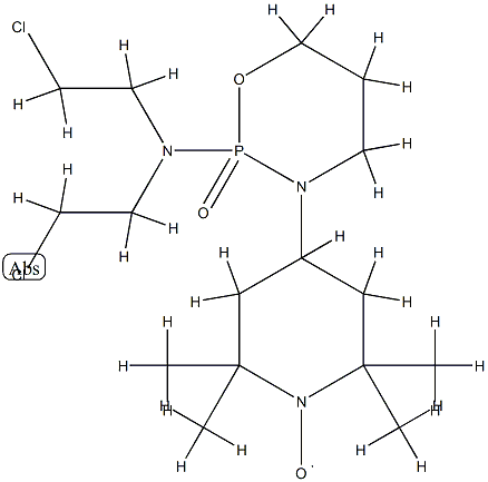 3-(1-oxy-2,2,6,6-tetramethyl-4-piperidinyl)cyclophosphamide 结构式
