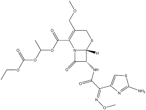 O-Desisopropyl-O-ethyl Cefpodoxime Proxetil Structure