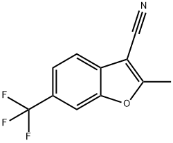 3-Benzofurancarbonitrile,2-methyl-6-(trifluoromethyl)-(9CI),826990-62-9,结构式
