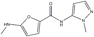 2-Furancarboxamide,5-(methylamino)-N-(1-methyl-1H-pyrazol-5-yl)-(9CI),826991-19-9,结构式