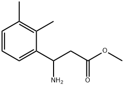 3-氨基-3-(2,3-二甲基苯基)丙酸甲酯 结构式