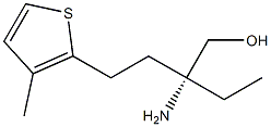 2-Thiophenebutanol,bta-amino-bta-ethyl-3-methyl-,(btaR)-(9CI) 化学構造式