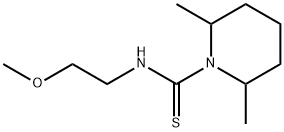1-Piperidinecarbothioamide,N-(2-methoxyethyl)-2,6-dimethyl-(9CI) Struktur