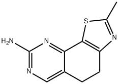 (2-Methyl-4,5-dihydrothiazolo[4,5-h]quinazolin-8-yl)amine 化学構造式