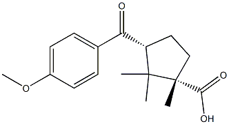 4-anisoyl-3-(1,2,2-trimethylcyclopentane carboxylic acid),82801-37-4,结构式