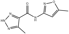 2H-1,2,3-Triazole-4-carboxamide,5-methyl-N-(5-methyl-3-isoxazolyl)-(9CI) Structure