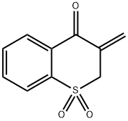 3-methenylthiochroman-4-one-1,1-dioxide 化学構造式