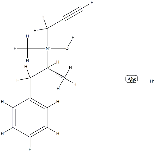 R-(-)-Deprenyl N-Oxide Hydrochloride 化学構造式