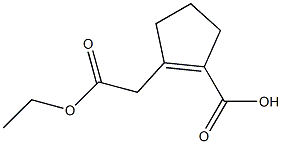 1-Cyclopentene-1-aceticacid,2-carboxy-,ethylester(5CI)|