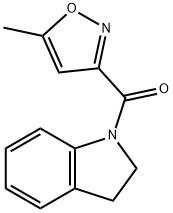 Methanone, (2,?3-?dihydro-?1H-?indol-?1-?yl)?(5-?methyl-?3-?isoxazolyl)?-,830339-85-0,结构式