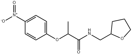 2-(4-nitrophenoxy)-N-(tetrahydro-2-furanylmethyl)propanamide,830342-82-0,结构式