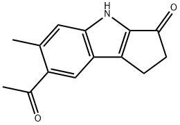 7-Acetyl-1,4-dihydro-6-methylcyclopent[b]indol-3(2H)-one|