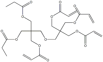 tetraacrylic acid, tetraester with 2,2'-[oxybis(methylene)]bis[2-(hydroxymethyl)propane-1,3-diol] dipropionate|四丙烯酸、2,2'-[氧双(亚甲基)]双[2-(羟甲基)-1,3-丙二醇]二丙酸酯的四元酯化物