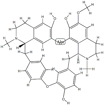Berbaman-6',7,12-triol,6-methoxy-2,2'-dimethyl-, (1b)- (9CI) Struktur