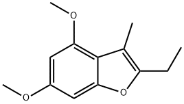 Benzofuran, 2-ethyl-4,6-dimethoxy-3-methyl- 结构式