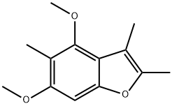 4,6-Dimethoxy-2,3,5-trimethylbenzofuran 结构式