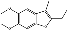 Benzofuran, 2-?ethyl-?5,?6-?dimethoxy-?3-?methyl- 结构式