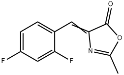 4-[(2,4-Difluorophenyl)methylene]-2-methyl-5(4H)-oxazolone 结构式