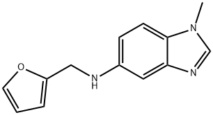 1H-?Benzimidazol-?5-?amine, N-?(2-?furanylmethyl)?-?1-?methyl- 结构式