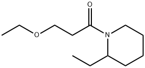 3-Ethoxy-1-(2-ethyl-1-piperidinyl)-1-propanone 结构式