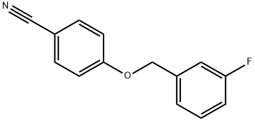 4-[(3-fluorophenyl)methoxy]benzonitrile Struktur