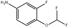 4-(二氟甲氧基)-3-氟苯胺, 83190-01-6, 结构式